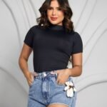 Short com Detalhe de Ursinho